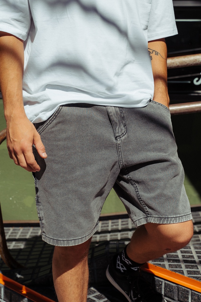 BERMUDA CARPINTERO DENIM - BONDI GRIS
