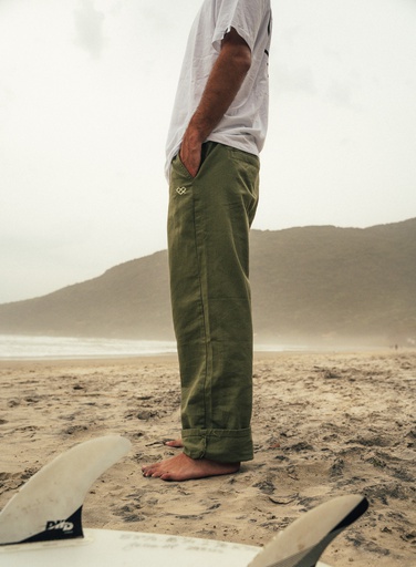 [083215096] PANTALON GABARDINA LOOSE FIT - STOCK PLAZA